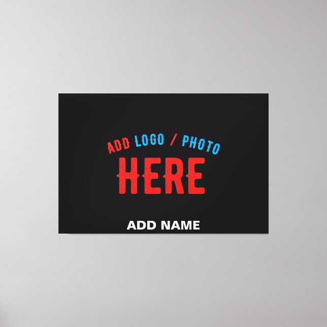 IMPRESSÃO EM TELA NA MODA MODERNO PERSONALIZÁVEL NEGRO VERIFICADO CO (Frente)