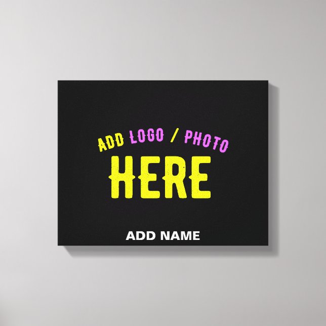 IMPRESSÃO EM TELA NA MODA MODERNO PERSONALIZÁVEL NEGRO VERIFICADO CO (Frente)