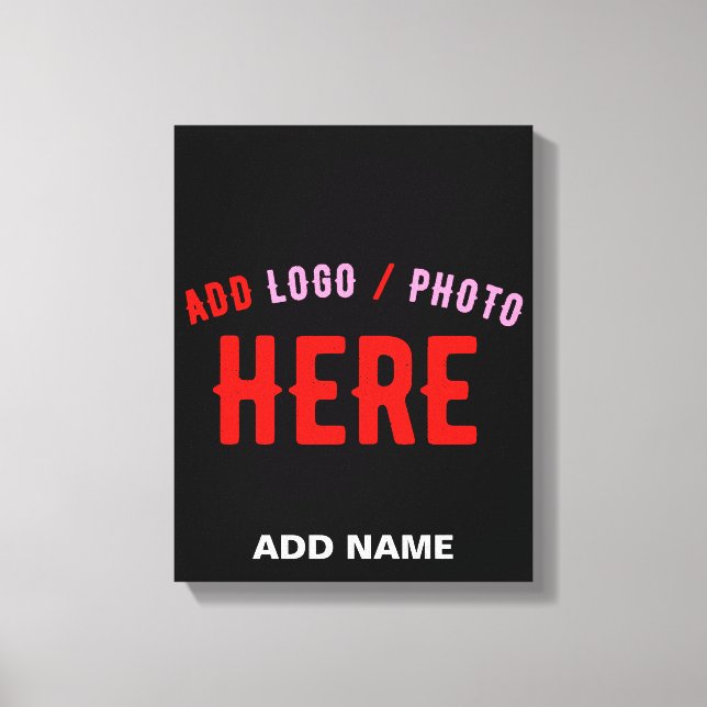 IMPRESSÃO EM TELA NA MODA MODERNO PERSONALIZÁVEL NEGRO VERIFICADO CO (Frente)