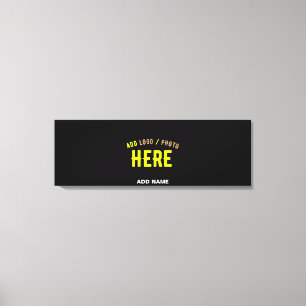 IMPRESSÃO EM TELA NA MODA MODERNO PERSONALIZÁVEL NEGRO VERIFICADO CO