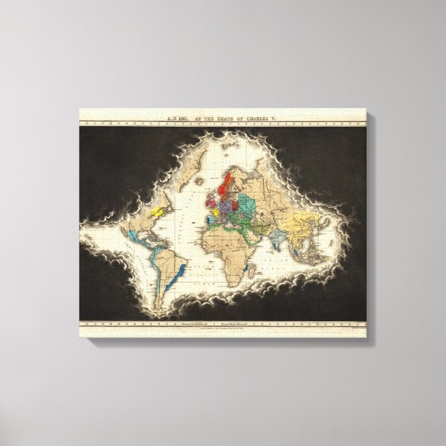 Impressão Em Tela Na morte de Charles V 1551 (Frente)