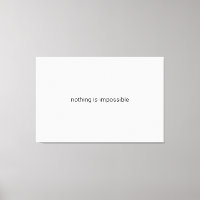 Nada é impossível texto simples