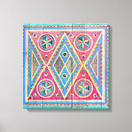 Impressão Em Tela Najd Triangle Wooden door