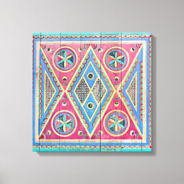 Impressão Em Tela Najd Triangle Wooden door (Frente)