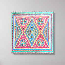 Impressão Em Tela Najd Triangle Wooden door