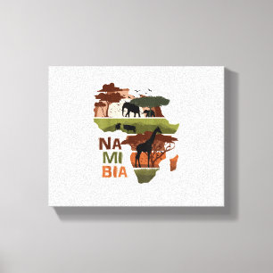 Impressão Em Tela Namíbia África Pôr do Sol Continente Natureza Vida
