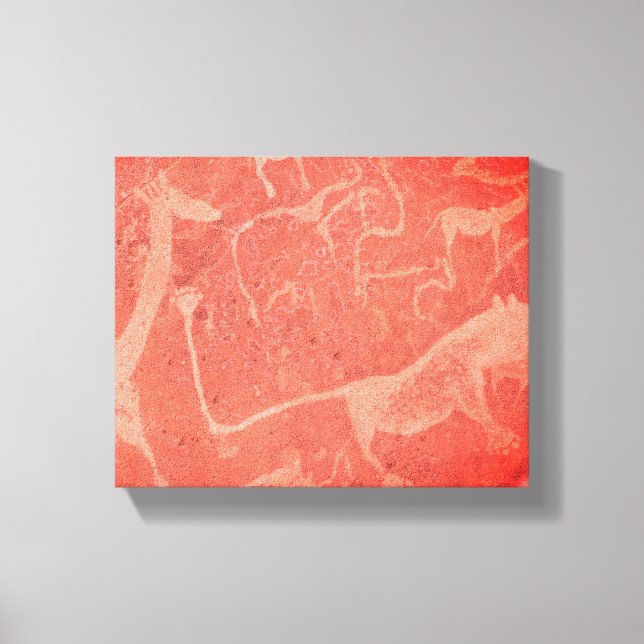 Impressão Em Tela Namíbia — pintura de arte rupestre (Frente)