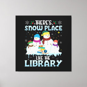 Impressão Em Tela Não Há Lugar Como a Biblioteca de Natal
