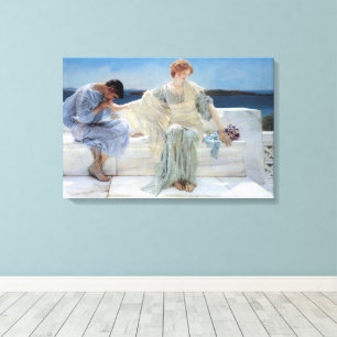 Impressão Em Tela Não Me Pergunte Mais de Sir Lawrence Alma-Tadema