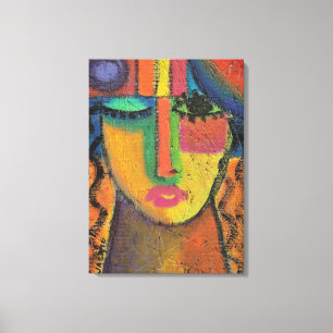 Impressão Em Tela Não perguntar pintura em acrílico de Abstrato no