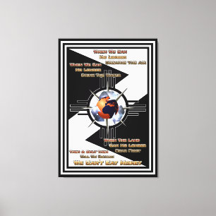 Impressão Em Tela Não podemos comer dinheiro! Impressão de tela