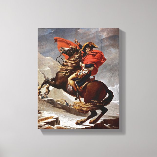 Impressão Em Tela Napoleão atravessando os Alpes (Frente)