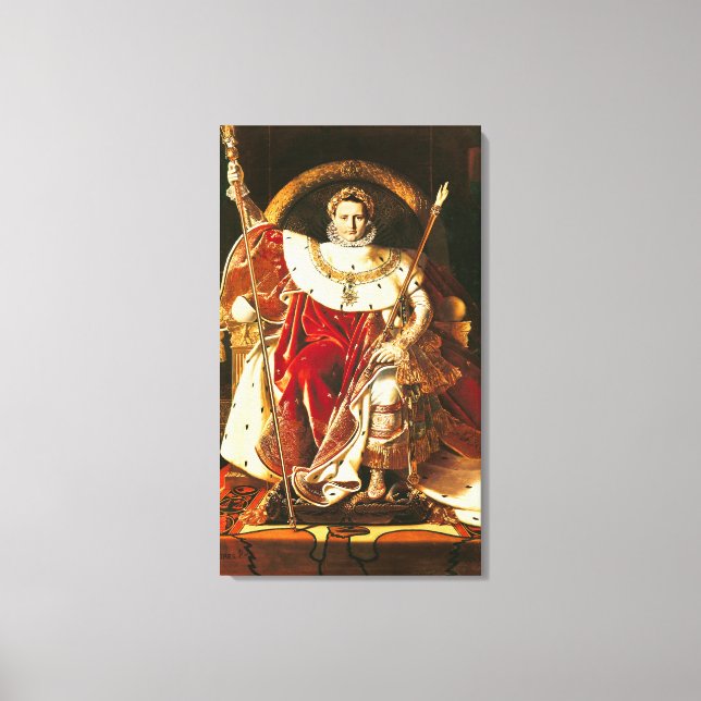 Impressão Em Tela Napoleão I no Império Trono, 1806 (Frente)