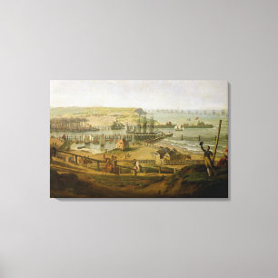 Impressão Em Tela Napoleon que visita o acampamento em Boulogne