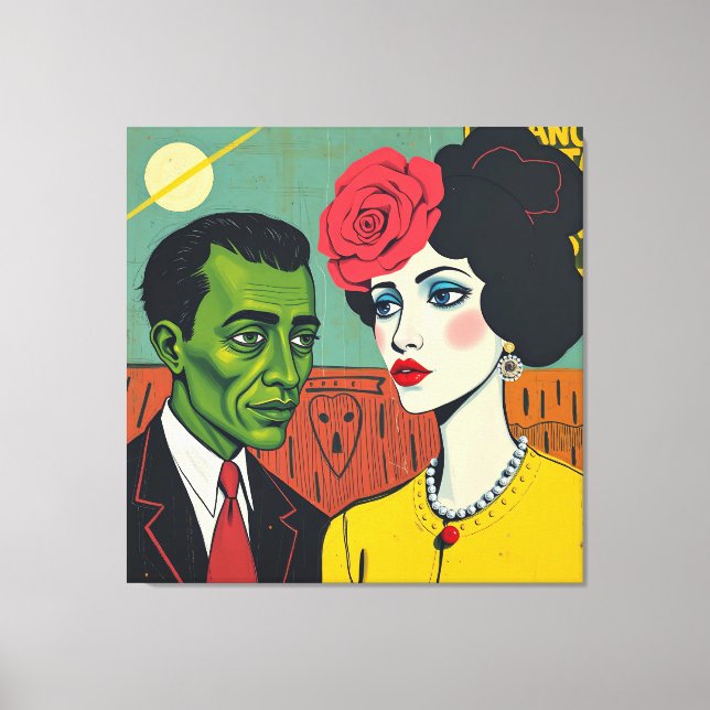 Impressão Em Tela Narrativas não faladas (Frente)