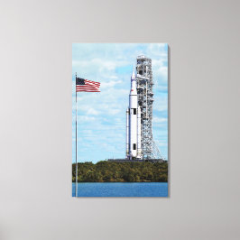 Impressão Em Tela NASA SLS Sistema de Lançamento Espacial Foguete Pl