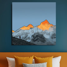 Nascer do Sol no Everest Kala Patthar Obra de Arte