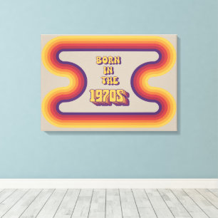 Impressão Em Tela Nascer na década de 1970, Milênio, geração X, ano 