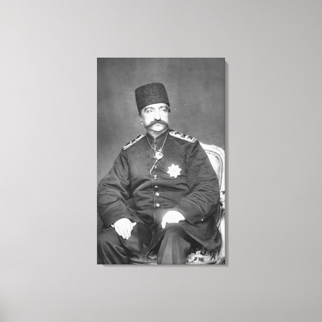 Impressão Em Tela Naser al-Din Shah Qajar da Pérsia (Frente)