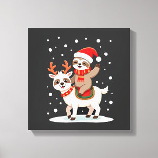 Impressão Em Tela Natal da Preguiça Alpaca (4)