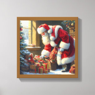 Impressão Em Tela Natal Papai Noel 3