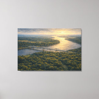 Impressão Em Tela Natchez no Rio | Arte de Paisagem | Esticado