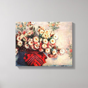 Impressão Em Tela Natureza-morta com Crisântemos de Claude Monet