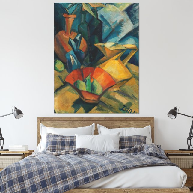 Impressão Em Tela Natureza-morta com jarro (Insitu(Quarto))