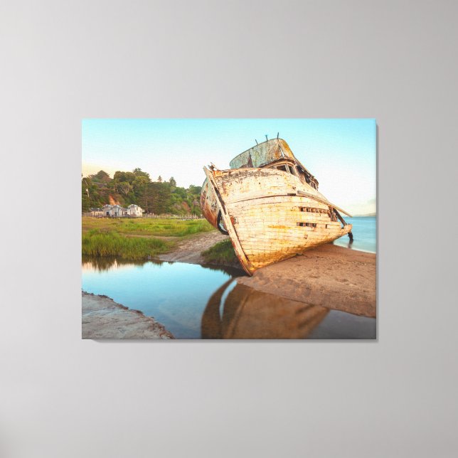 Impressão Em Tela Naufrágio em Shore (Frente)