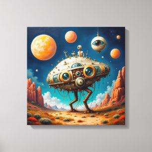 Impressão em Tela (Nave Espacial de Duas Pernas)