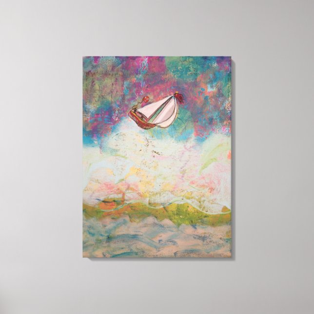 Impressão Em Tela Navegação no Alto Mar (Frente)