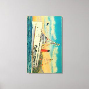 Impressão Em Tela Navio a vapor "Catalina" na ilha de Catalina do