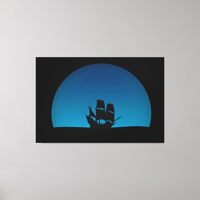 Impressão Em Tela Navio de navegação (Frente)