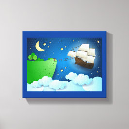 Impressão Em Tela Navio voador no desembarque