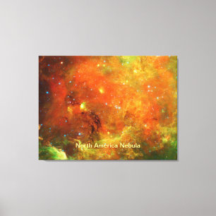Impressão Em Tela Nebulosa da América do Norte