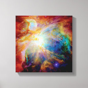 Impressão Em Tela Nebulosa de Órion Hubble Spitzer Telescópio Espaço