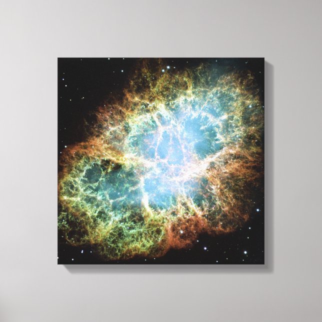 Impressão Em Tela Nebulosa do Caranguejo - Telescópio Hubble (Frente)