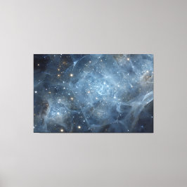 Impressão Em Tela Nebulosa Fraturada Campo Estelar Geometria Cósmica