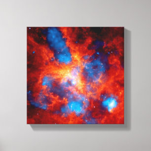 Impressão Em Tela Nebulosa Tarântula Foto Espacial Infravermelha Col