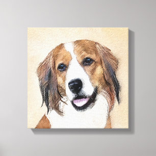 Impressão Em Tela Nederlandse Kooikerhondje - Pintura de Cachorro