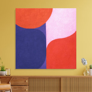 Impressão Em Tela "Negociação de Cores" Arte Abstrato Colorida