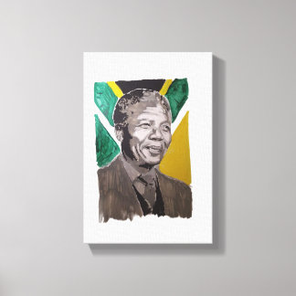 Impressão Em Tela Nelson Mandela