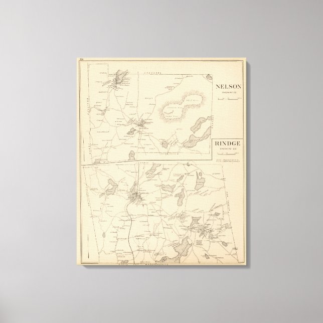 Impressão Em Tela Nelson, Rindge (Frente)