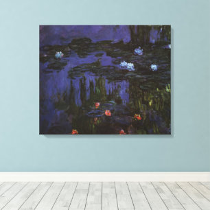 Impressão Em Tela Nenúfares de Claude Monet, Impressionismo Vintage