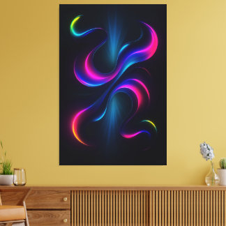 Impressão Em Tela Neon Dreams III Metal Wall Art | Modern Abstract