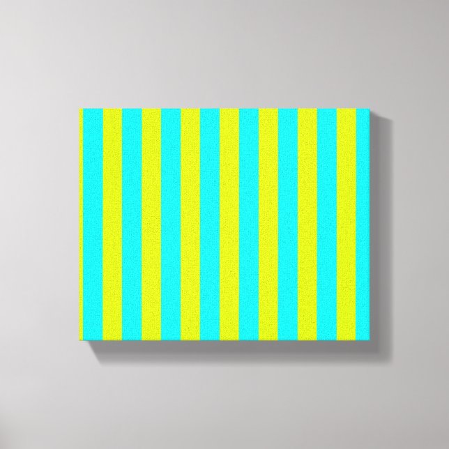 Impressão Em Tela Neon Limão Amarelo e Neon Ciano Legal (Frente)