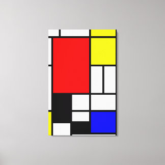 Impressão Em Tela Neoplasticismo estilo mondriano