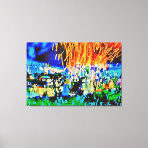 Impressão Em Tela Nero tocou violino… por Maxwell Kerr