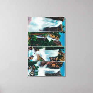 Impressão Em Tela Nevada, Yosemite, Vernal e Folhas de Véu Brida