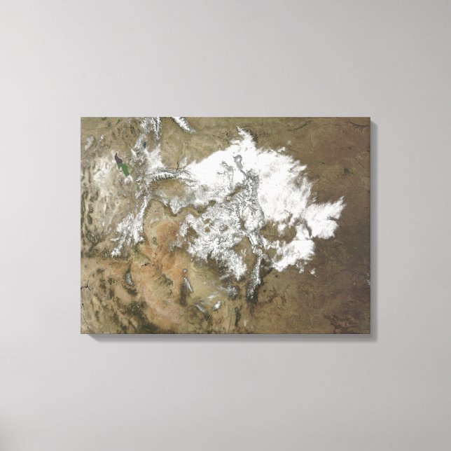 Impressão Em Tela Neve cobrir as Montanhas Rochosas nos Estados Unid (Frente)